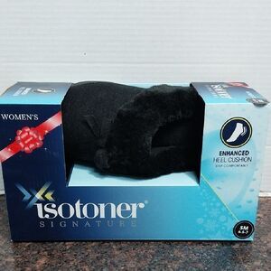 Isotoner Women's Black Slippers